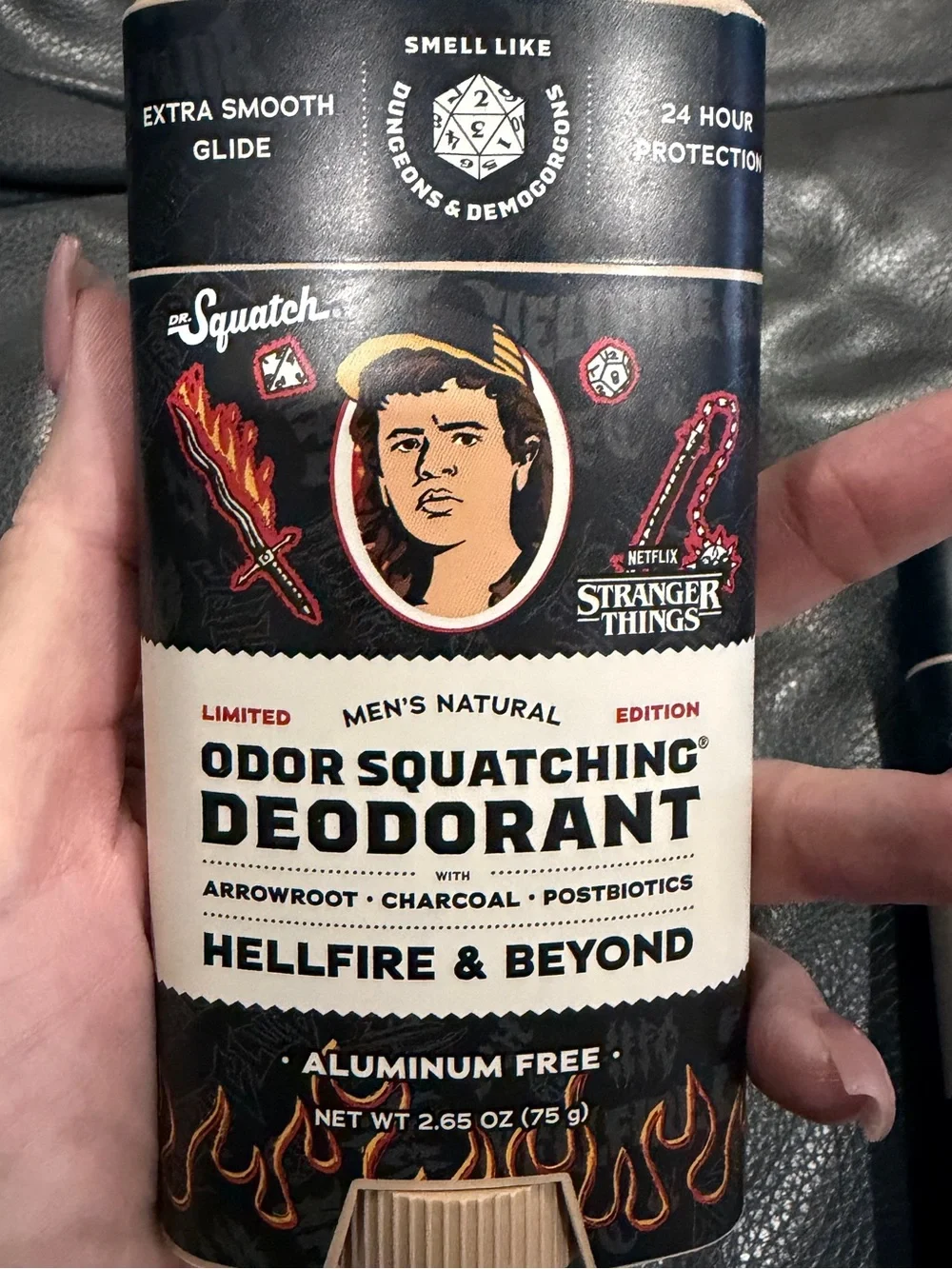 Hellfire & Beyond Odor Squatching Deodorant for Men — Black